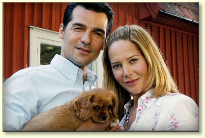 Axel und Louise mit Axels Adoptivhund